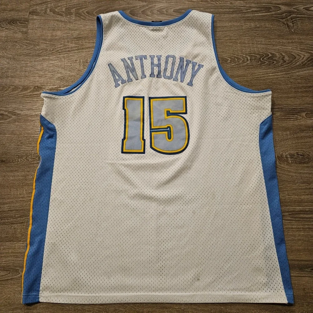 Vintage Nike Carmelo Anthony Denver Nuggets #15 Jersey Mens XXL +2 NBA Stitched